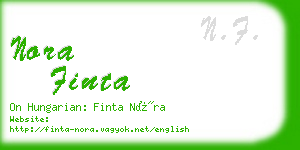 nora finta business card